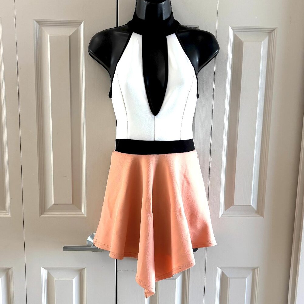 UK2LA Colorblock Halter Romper NWT - Size S/P